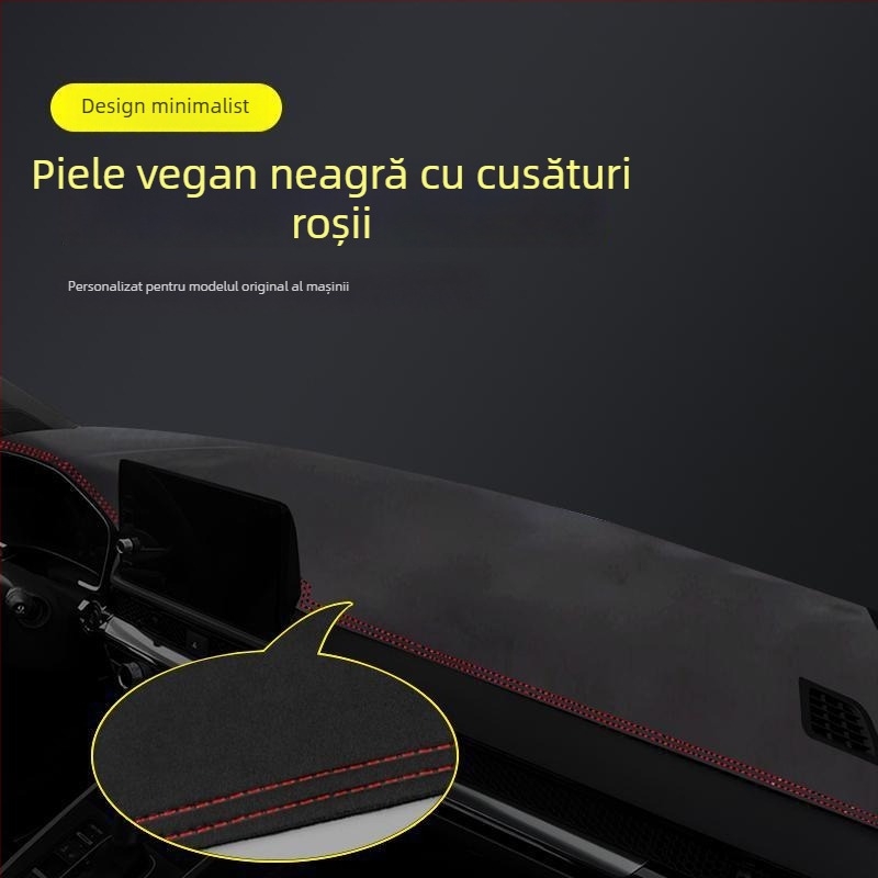 Covor pentru panoul de bord Honda Haoying 2024 — model geometric, logo imprimat, izolație termică și umbrire
