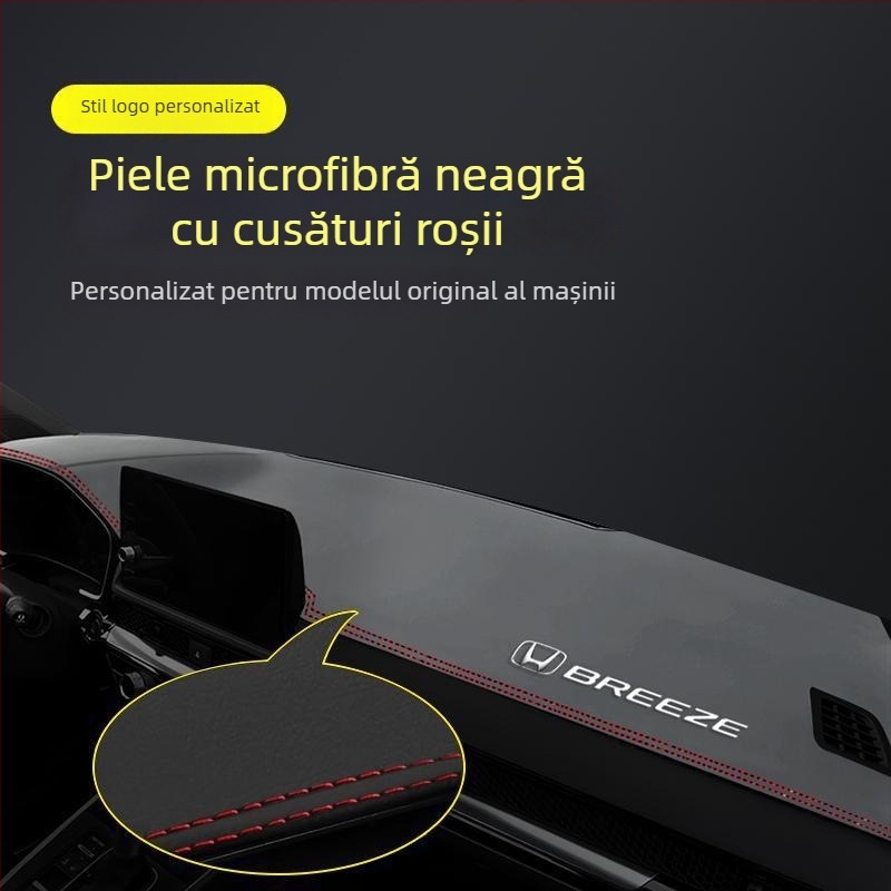 Covor pentru panoul de bord Honda Haoying 2024 — model geometric, logo imprimat, izolație termică și umbrire