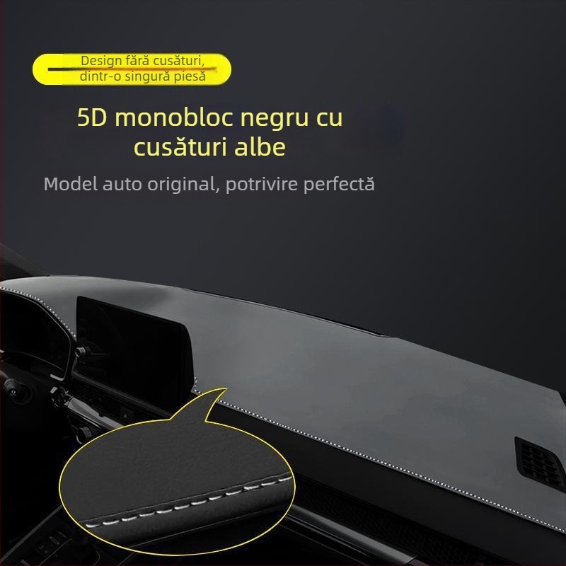 Covor pentru panoul de bord Honda Haoying 2024 — model geometric, logo imprimat, izolație termică și umbrire