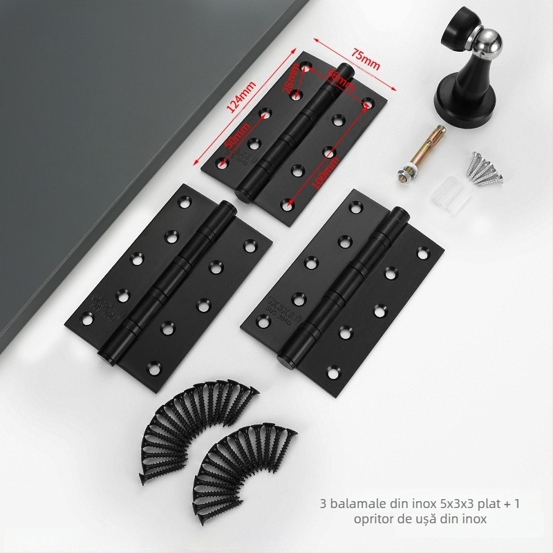 Încuietoare pentru uși interioare din lemn – încuietoare 58-split, aluminiu, Tiannuo, stil modern minimalist