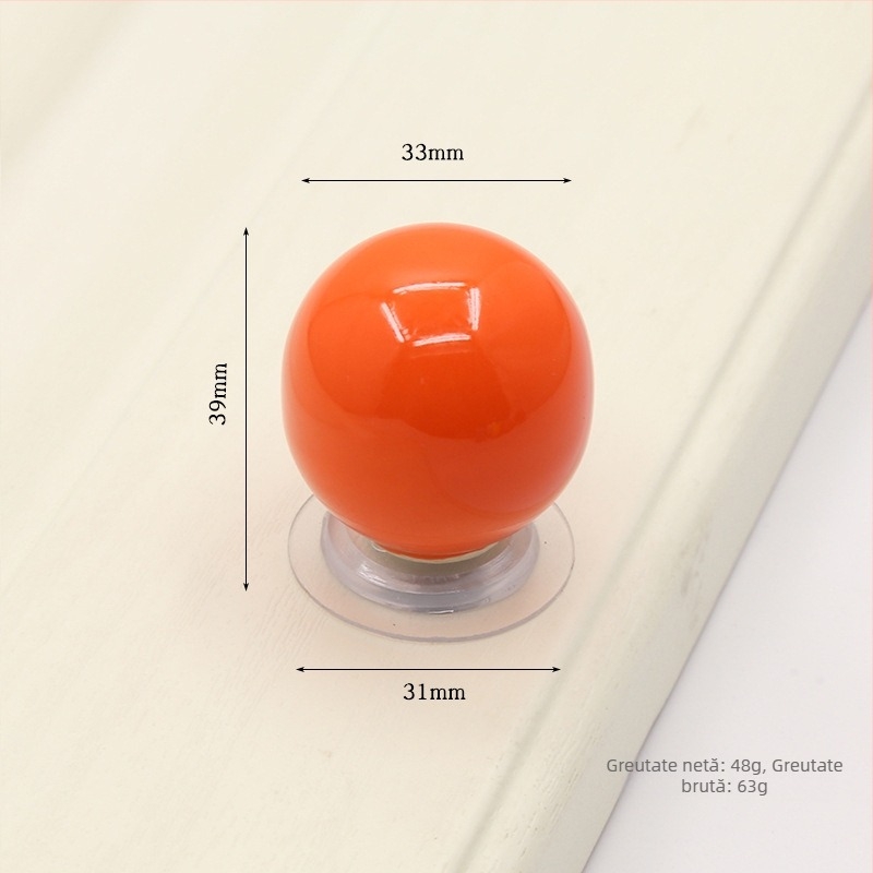 Maner pentru dulap/sertar fără găuri, ceramică și cupru, stil modern minimalist, Finisaj glazurat