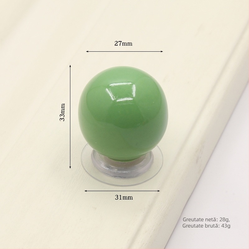 Maner pentru dulap/sertar fără găuri, ceramică și cupru, stil modern minimalist, Finisaj glazurat