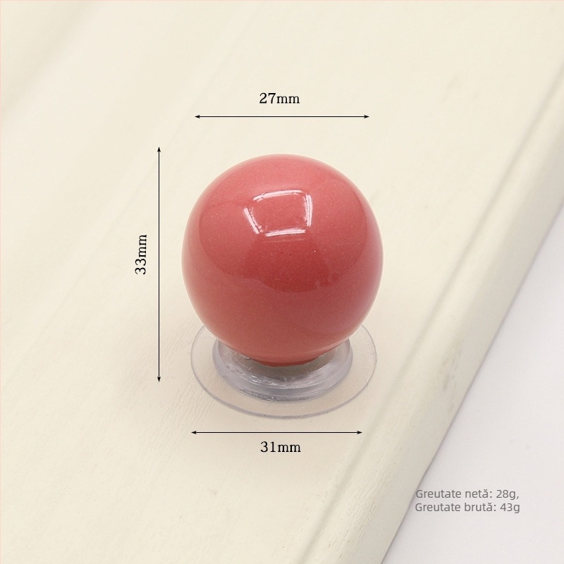 Maner pentru dulap/sertar fără găuri, ceramică și cupru, stil modern minimalist, Finisaj glazurat