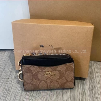 Holder pentru card din piele naturală, 1 compartiment pliabil, piele split de vită, căptușeală poliester, Primăvara 2023