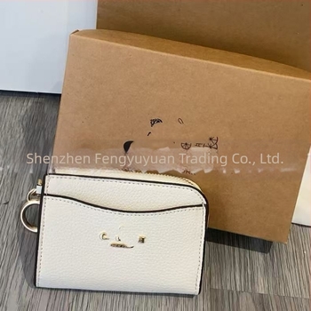 Holder pentru card din piele naturală, 1 compartiment pliabil, piele split de vită, căptușeală poliester, Primăvara 2023