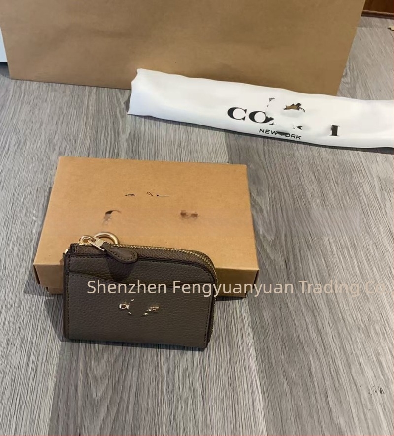 Holder pentru card din piele naturală, 1 compartiment pliabil, piele split de vită, căptușeală poliester, Primăvara 2023