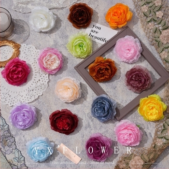 Accesoriu DIY pentru păr cu floare de bujor din mătase – agrafă pentru păr, decor pentru fotografii, utilizare: ținute de acasă, Brand Yixuan, Model 18904525367