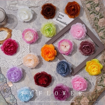 Accesoriu DIY pentru păr cu floare de bujor din mătase – agrafă pentru păr, decor pentru fotografii, utilizare: ținute de acasă, Brand Yixuan, Model 18904525367