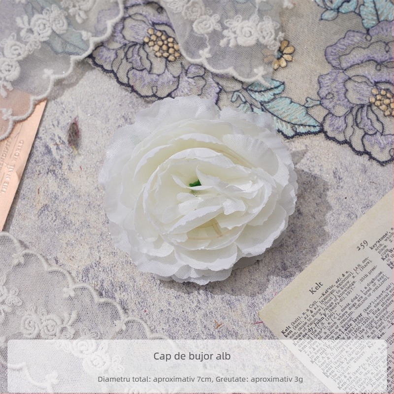 Accesoriu DIY pentru păr cu floare de bujor din mătase – agrafă pentru păr, decor pentru fotografii, utilizare: ținute de acasă, Brand Yixuan, Model 18904525367