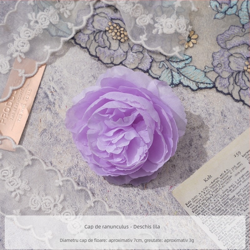 Accesoriu DIY pentru păr cu floare de bujor din mătase – agrafă pentru păr, decor pentru fotografii, utilizare: ținute de acasă, Brand Yixuan, Model 18904525367