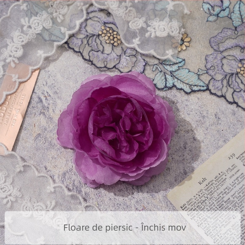 Accesoriu DIY pentru păr cu floare de bujor din mătase – agrafă pentru păr, decor pentru fotografii, utilizare: ținute de acasă, Brand Yixuan, Model 18904525367