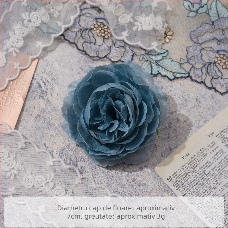 Accesoriu DIY pentru păr cu floare de bujor din mătase – agrafă pentru păr, decor pentru fotografii, utilizare: ținute de acasă, Brand Yixuan, Model 18904525367