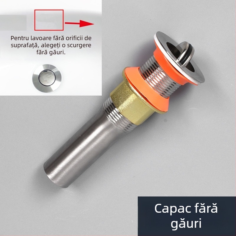Conductă de scurgere pentru chiuvetă – anti-odor, din oțel inoxidabil, model Sink Drain Pipe, Nr. produs F77H55MMSTT7JT