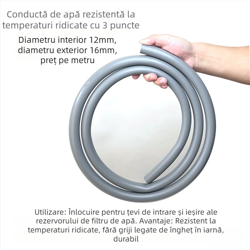 Furtun de înlocuire pentru butoiul de filtrare - Real Stone, Plastic, Rezistent la îngheț, Durabil, Greutate 0.5