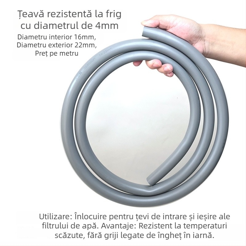 Furtun de înlocuire pentru butoiul de filtrare - Real Stone, Plastic, Rezistent la îngheț, Durabil, Greutate 0.5