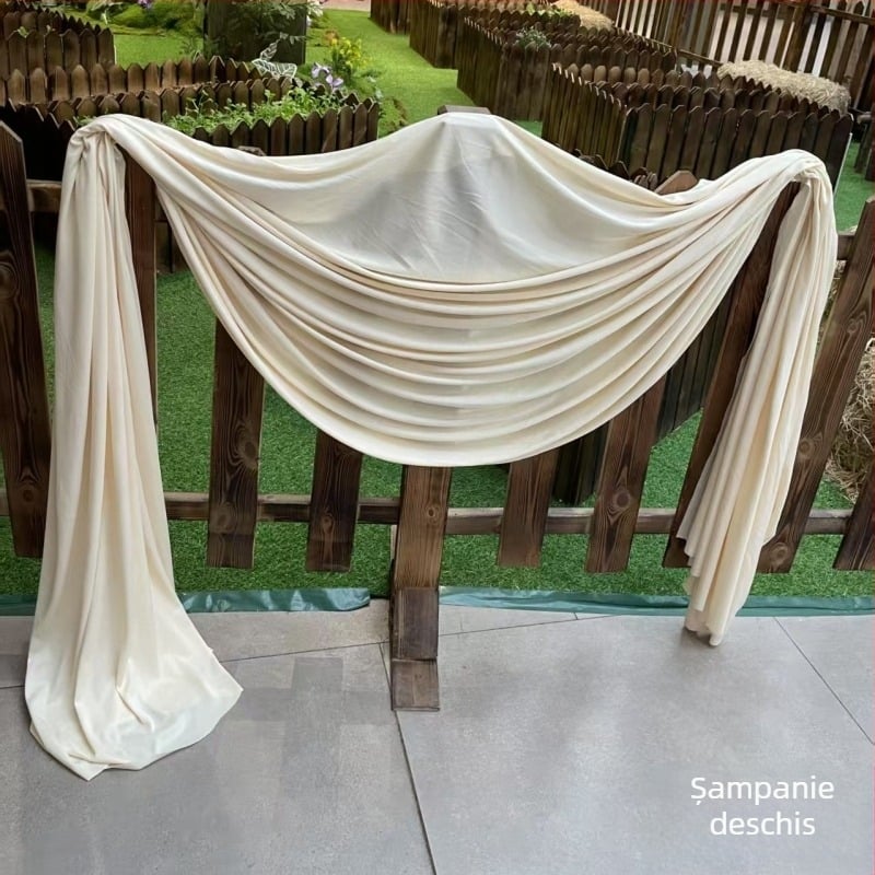 Fundal din pânză pentru fotografie – bumbac natural, model Milk Silk, pentru ședințe foto de peisaj, marca Aishangmei