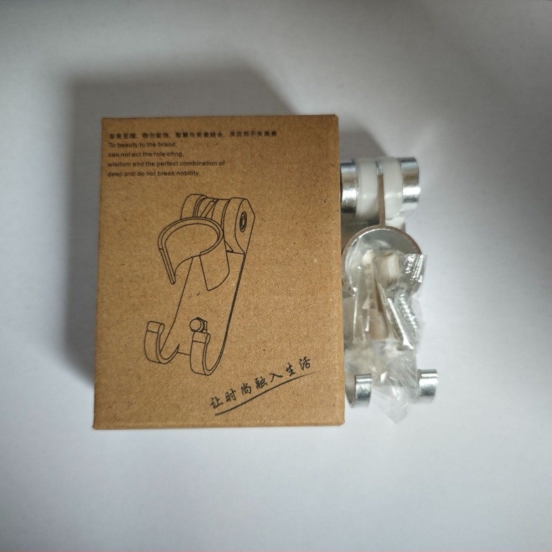 Suport pentru duș din aluminiu de calitate aerospațială, fără găuri, montaj pe perete, finisaj periat, stil modern minimalist