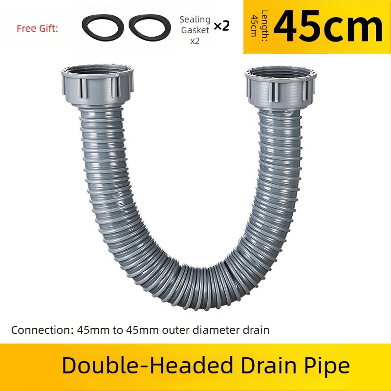 Extensie conductă de drenaj a chiuvetei bucătărie — interfață 45, furtun de drenaj și accesorii