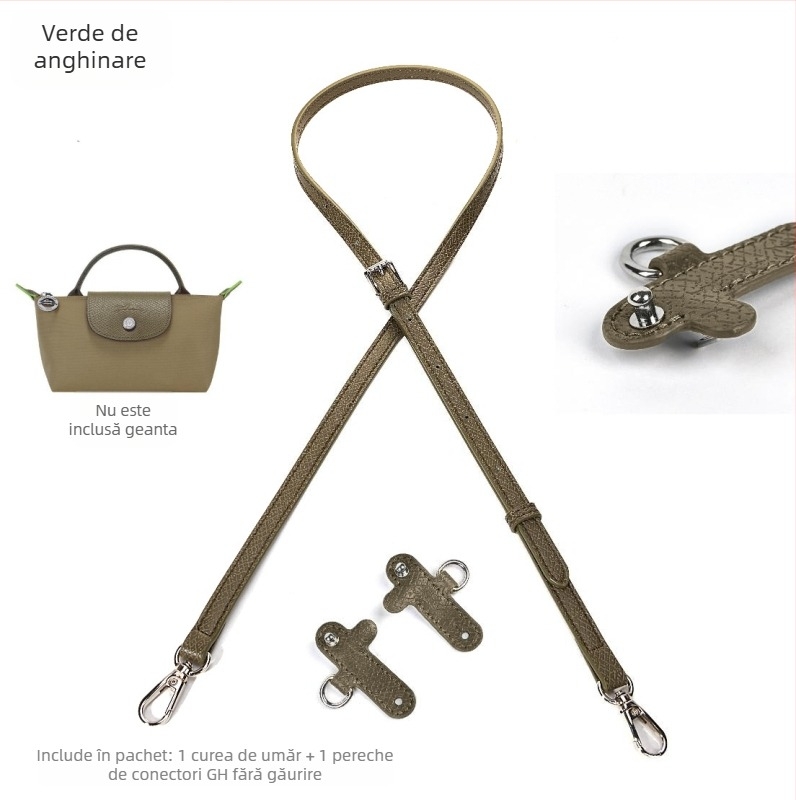 Accesoriu pentru bagaje – PU cu piele gravată, modificare curea fără găuri, curea de umăr mini reglabilă, foarte ușor