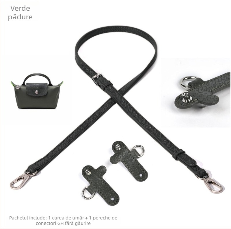 Accesoriu pentru bagaje – PU cu piele gravată, modificare curea fără găuri, curea de umăr mini reglabilă, foarte ușor