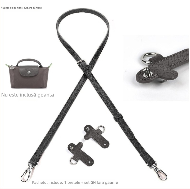 Accesoriu pentru bagaje – PU cu piele gravată, modificare curea fără găuri, curea de umăr mini reglabilă, foarte ușor