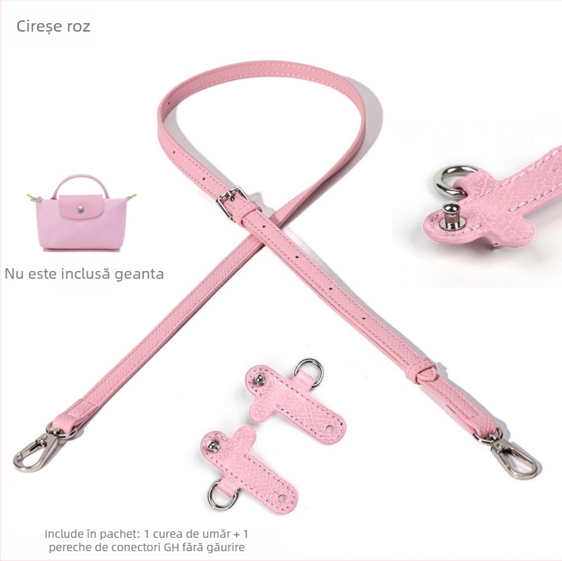Accesoriu pentru bagaje – PU cu piele gravată, modificare curea fără găuri, curea de umăr mini reglabilă, foarte ușor