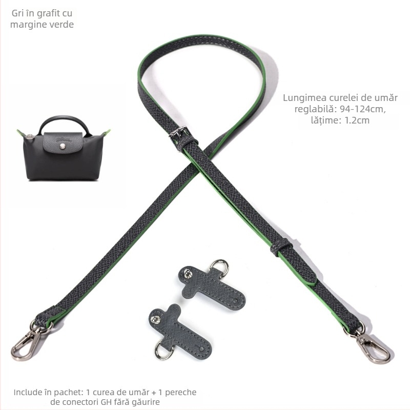 Accesoriu pentru bagaje – PU cu piele gravată, modificare curea fără găuri, curea de umăr mini reglabilă, foarte ușor
