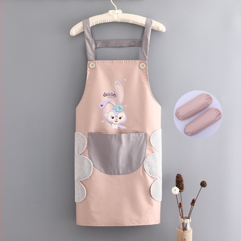 Șorț de bucătărie fără mâneci, din PVC, impermeabil și rezistent la ulei, cu model desene animate