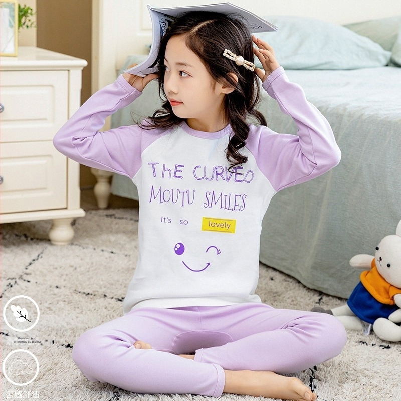 Set de lenjerie termică pentru fete, 100% bumbac, pentru primăvară, toamnă și iarnă, menține căldura, pentru copii 8+ ani (peste 140 cm)