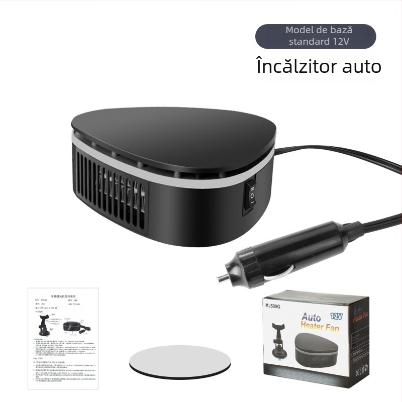 Încălzitor auto Bymaocar BY-1580, 65W, Plastic, cu ventuză, purificator de aer și dezfogare