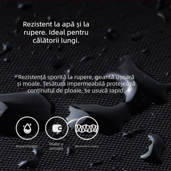 Geantă duffel de călătorie unisex, ultra-ușoară, pliabilă, 36–55L, poliester