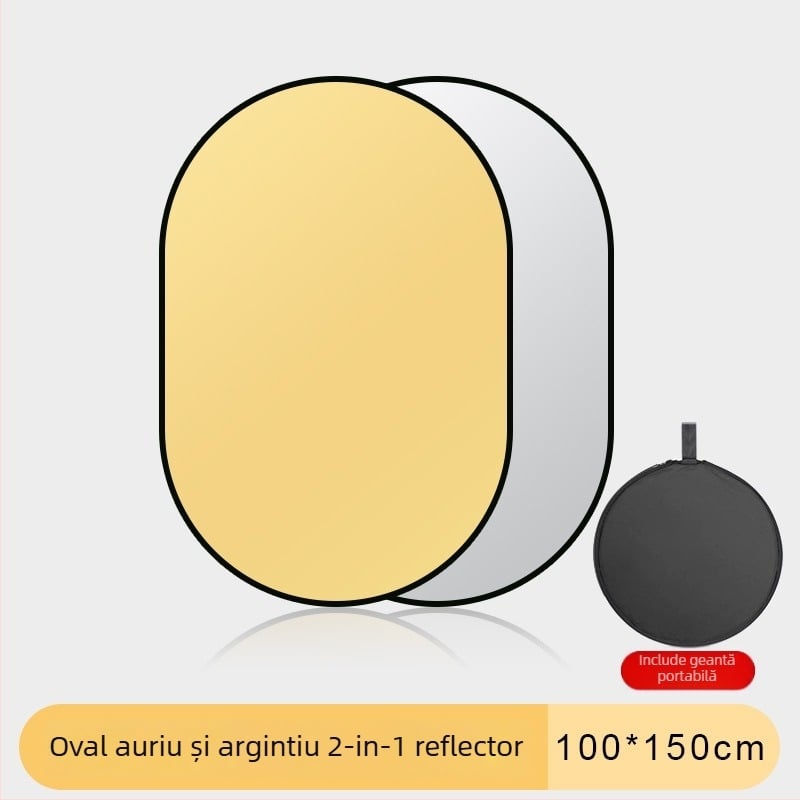Reflector foto cinci în unu, pliabil și portabil pentru iluminare portret în aer liber