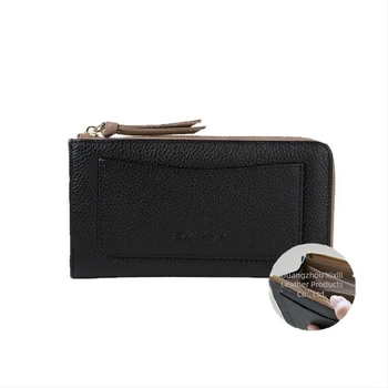 Portofel lung de damă din piele naturală, textură pebble, compartimente pentru carduri și monede, capacitate mare, piele naturală, piele de primul strat, căptușeală din piele de vițel