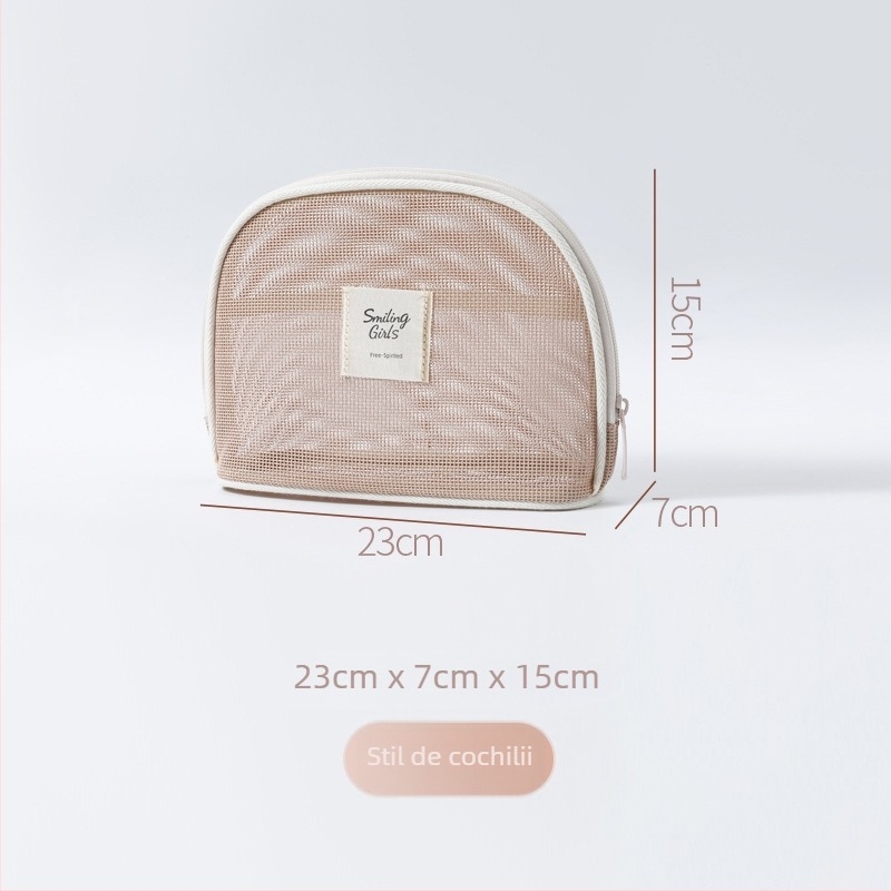 Geantă de cosmetică Maixing, Teslin material, formă cubică, respirabilă, ultra-ușoară, model Tsl20250901