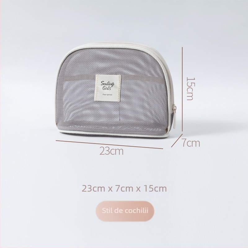 Geantă de cosmetică Maixing, Teslin material, formă cubică, respirabilă, ultra-ușoară, model Tsl20250901