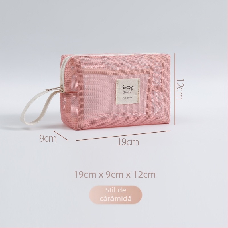 Geantă de cosmetică Maixing, Teslin material, formă cubică, respirabilă, ultra-ușoară, model Tsl20250901