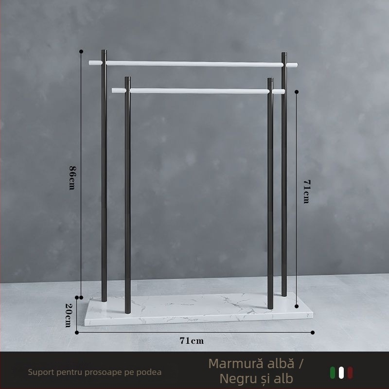 Suport de prosoape de podea din fier, stil chinezesc nou, certificare Watermarks, origine China, certificat nr. 1