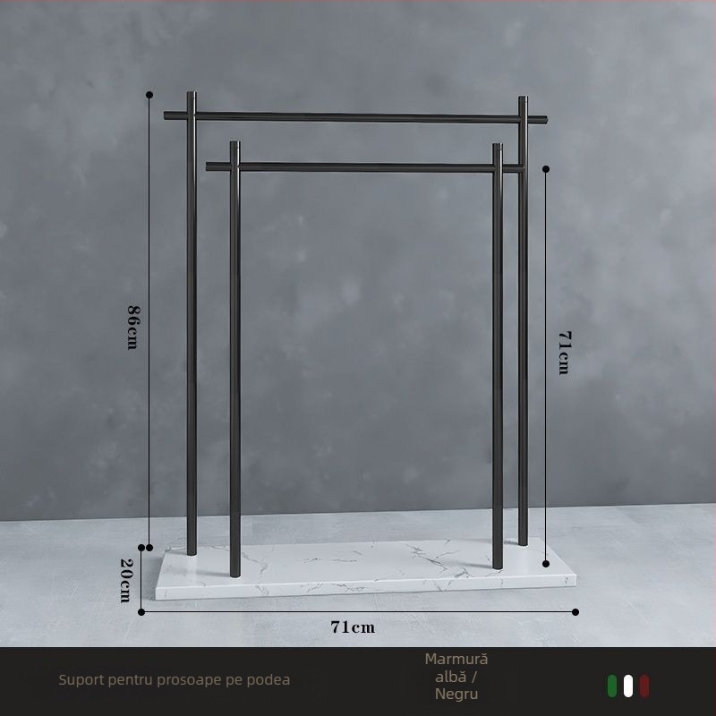 Suport de prosoape de podea din fier, stil chinezesc nou, certificare Watermarks, origine China, certificat nr. 1