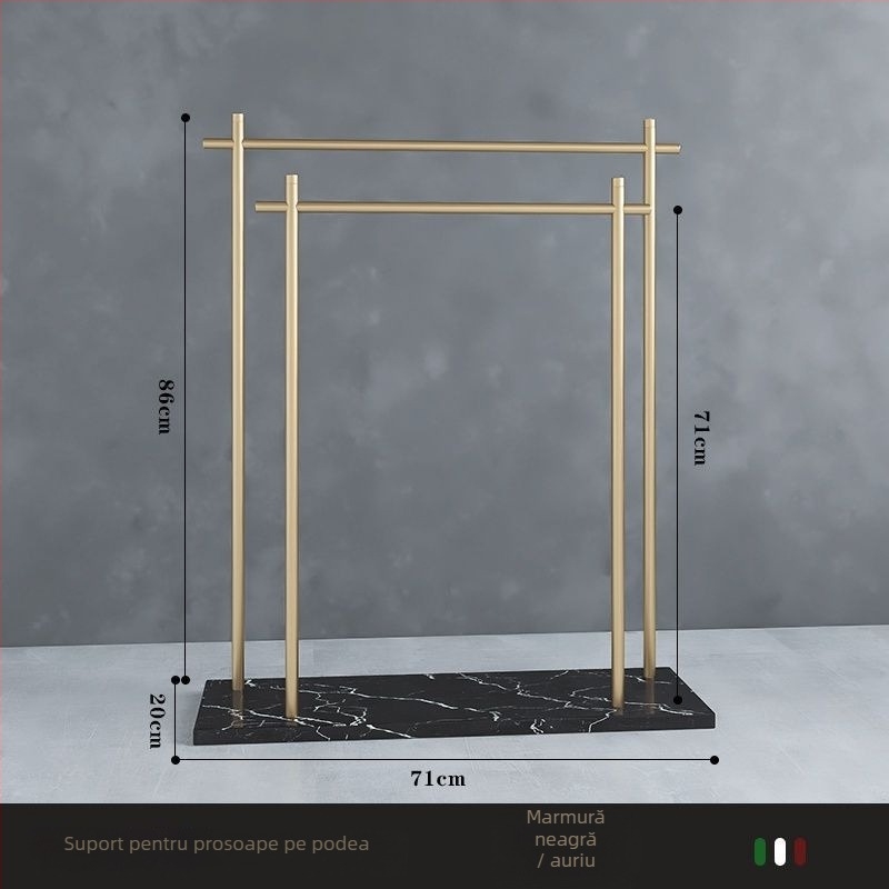 Suport de prosoape de podea din fier, stil chinezesc nou, certificare Watermarks, origine China, certificat nr. 1