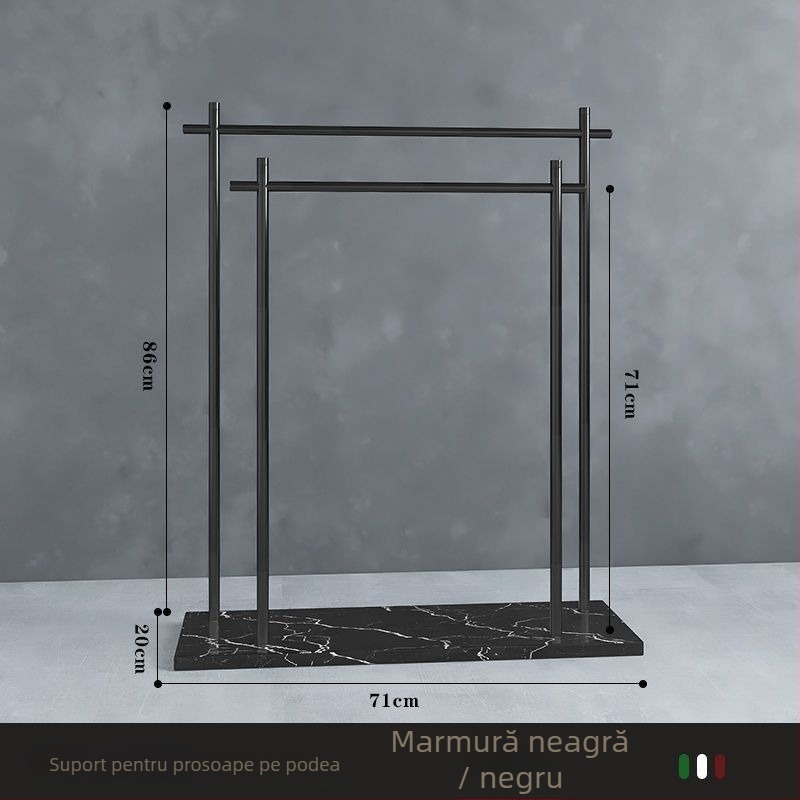 Suport de prosoape de podea din fier, stil chinezesc nou, certificare Watermarks, origine China, certificat nr. 1