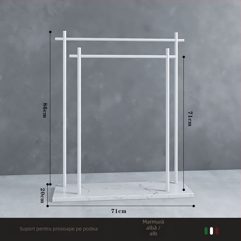 Suport de prosoape de podea din fier, stil chinezesc nou, certificare Watermarks, origine China, certificat nr. 1