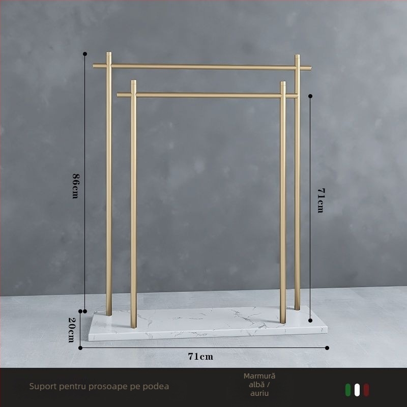 Suport de prosoape de podea din fier, stil chinezesc nou, certificare Watermarks, origine China, certificat nr. 1