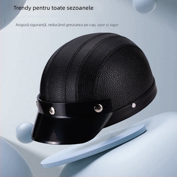 Cască tip half-helmet pentru vehicule electrice, ABS, certificat 3C, pentru adulți, pentru toate anotimpurile