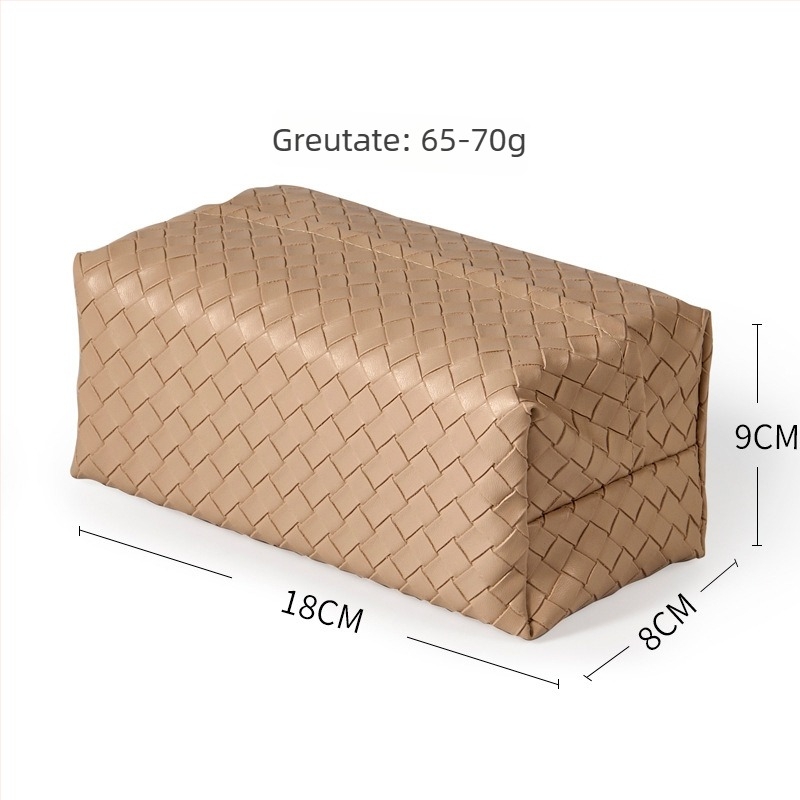 Cutie pentru șervețele de birou din PU piele, design glisant – impermeabilă, multifuncțională, potrivită pentru casă, hotel și restaurant