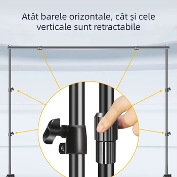 Suport de fundal retractabil pentru fotografierea produselor, greutate 2