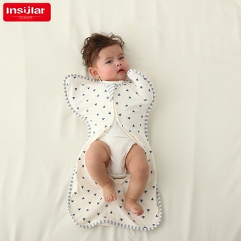 Sac de dormit pentru bebeluși din bumbac pur (95%+), design anti-startle, mâneci detașabile, patru sezoane, fermoar nylon