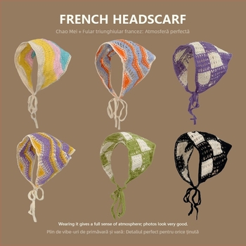 Bandă pentru cap, stil coreean, unisex, acrilic, geometric