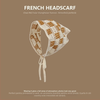 Bandă pentru cap, stil coreean, unisex, acrilic, geometric