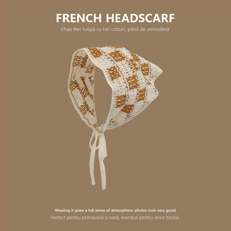 Bandă pentru cap, stil coreean, unisex, acrilic, geometric