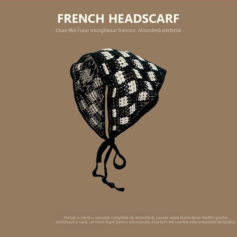 Bandă pentru cap, stil coreean, unisex, acrilic, geometric